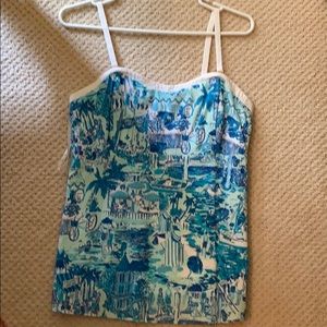 Fun top with cute beach print
